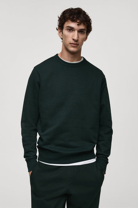 Sweater met ronde hals Groen - Mango