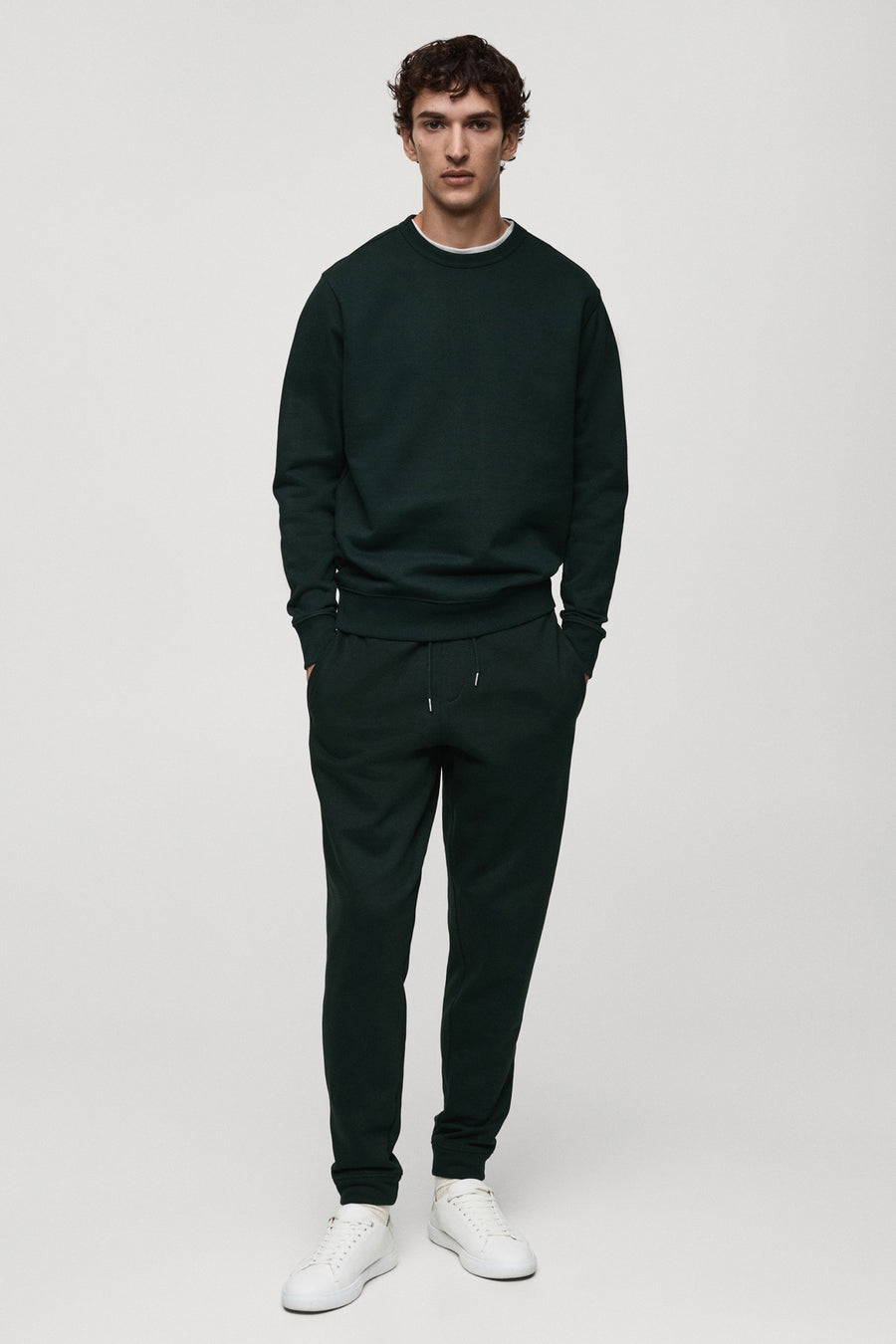 Sweater met ronde hals Groen - Mango