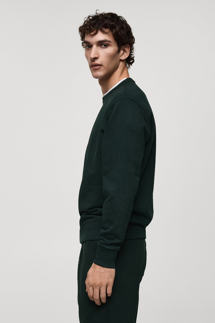 Sweater met ronde hals Groen - Mango