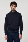 Sweater met ronde hals Blauw - Mango