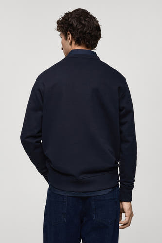 Sweater met ronde hals Blauw - Mango