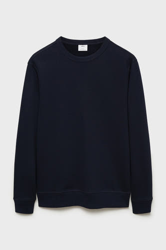 Sweater met ronde hals Blauw - Mango