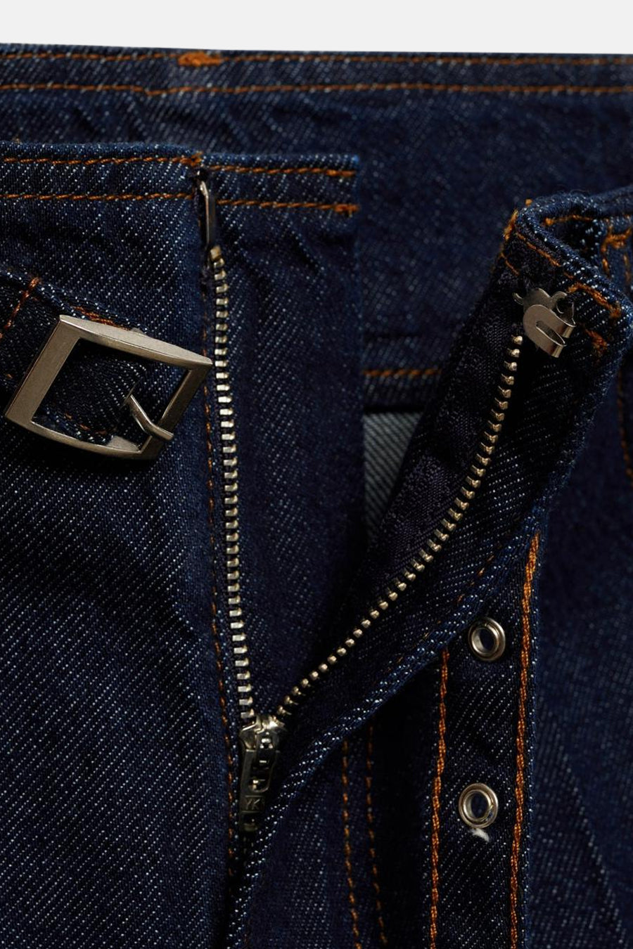 Jeans wide Dark blue denim - Mango