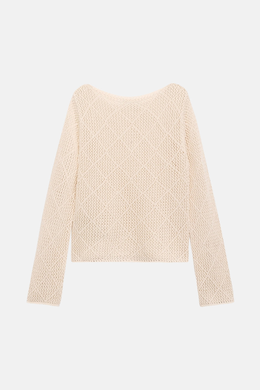 Trui met ronde hals Ecru - Mango