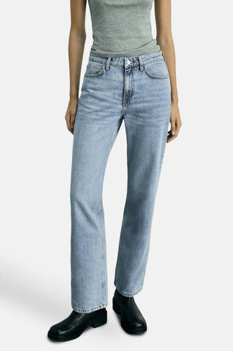 Jeans straight Light blue denim - Mango