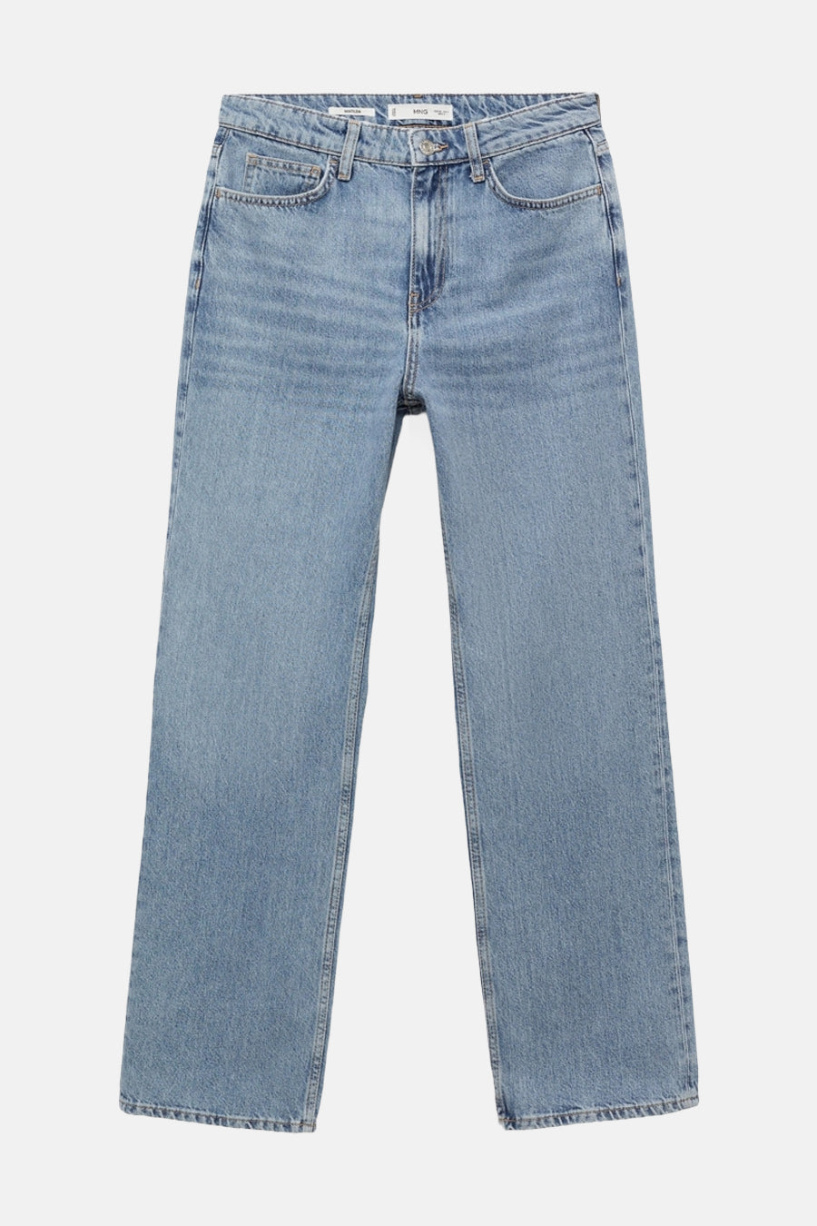 Jeans straight Light blue denim - Mango