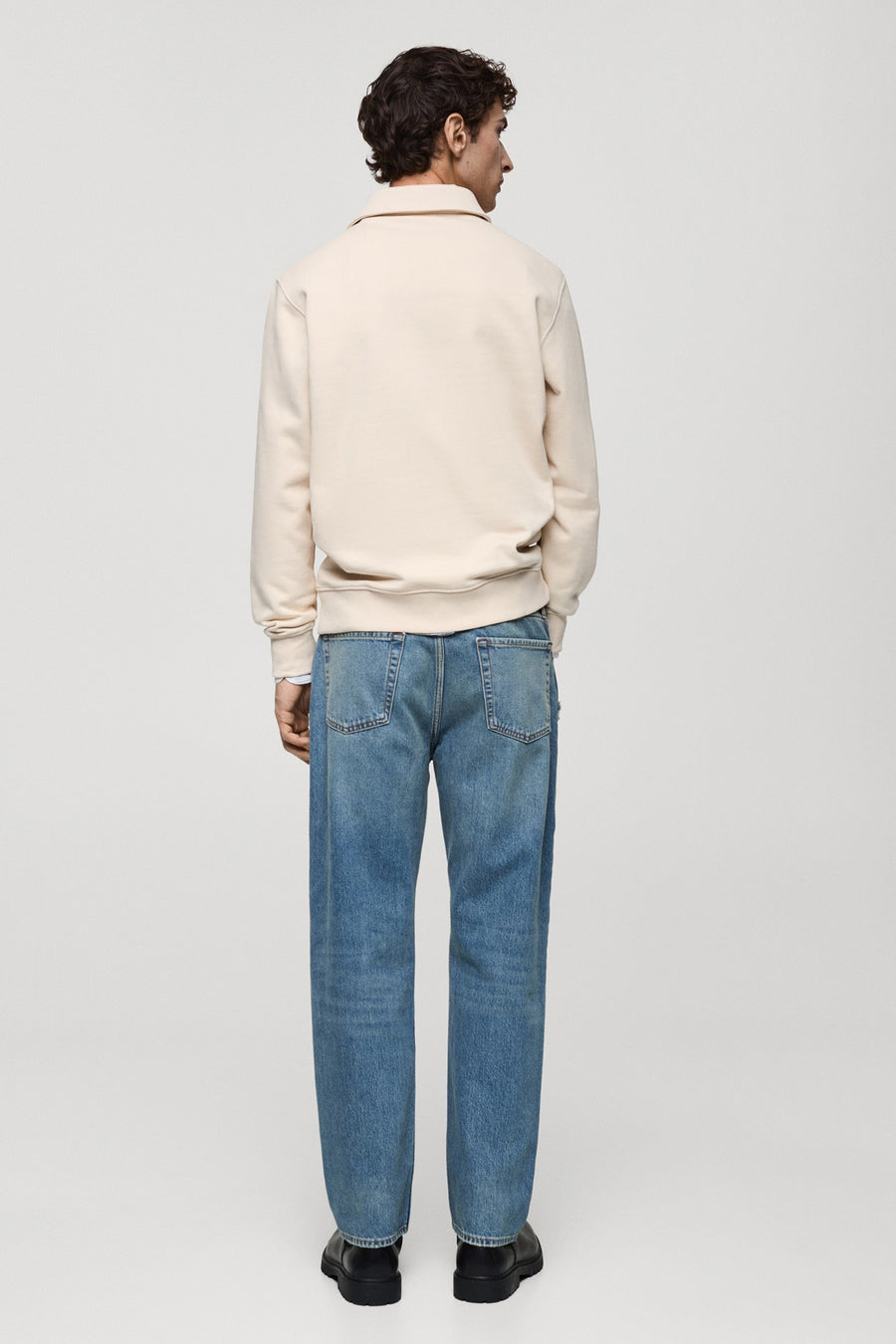 Sweater met ronde hals Wit - Mango