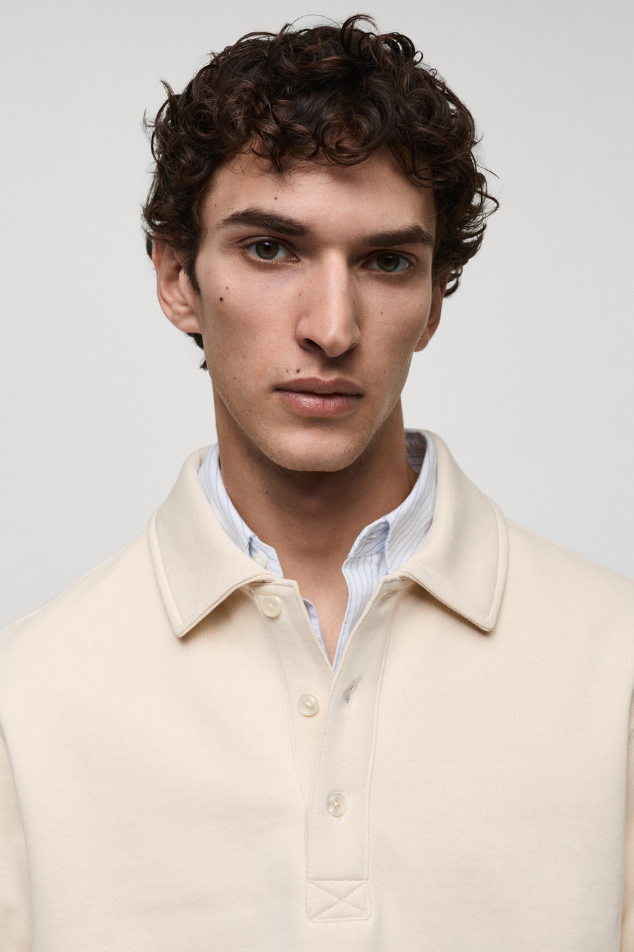 Sweater met ronde hals Wit - Mango