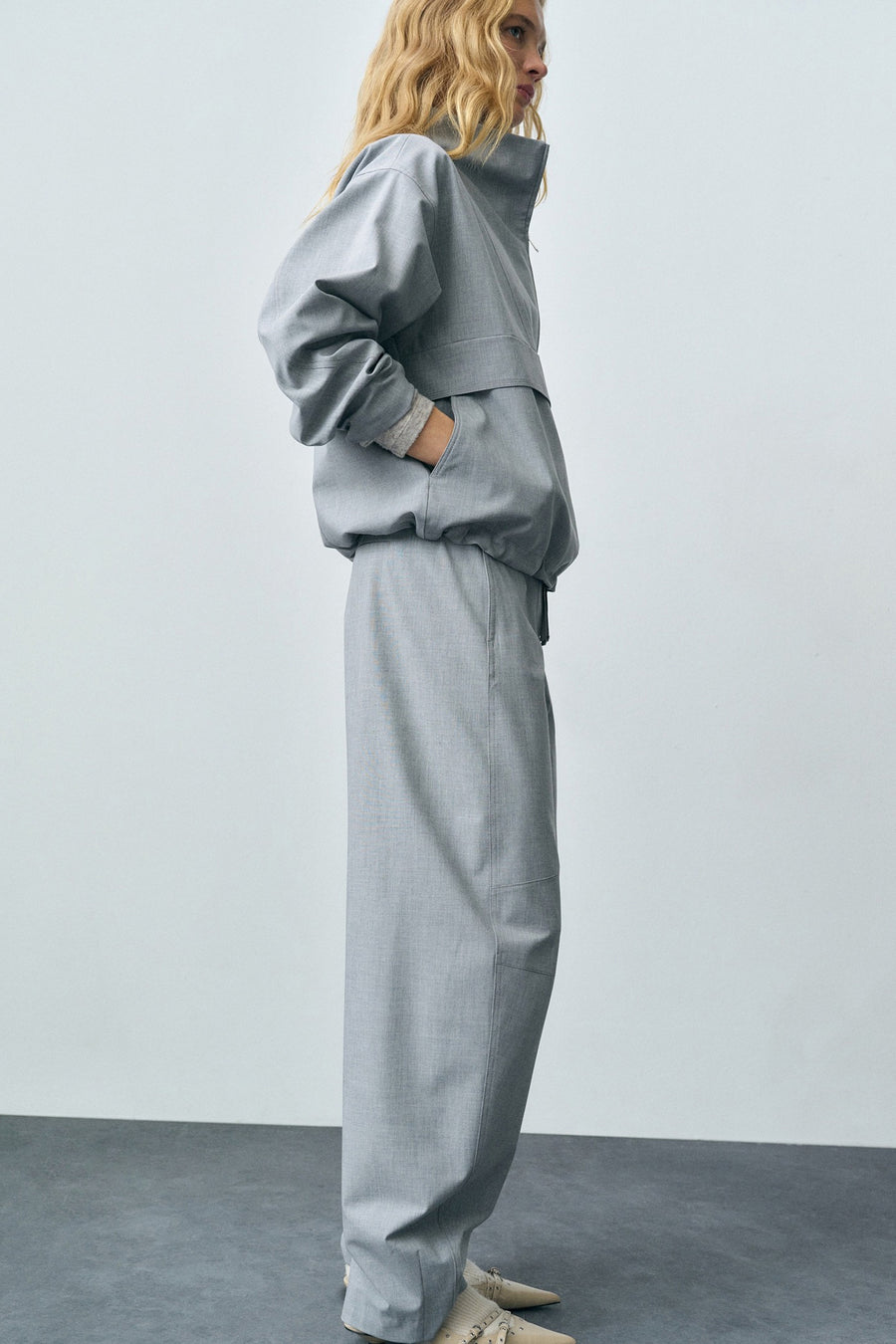 Broek Grijs - Mango