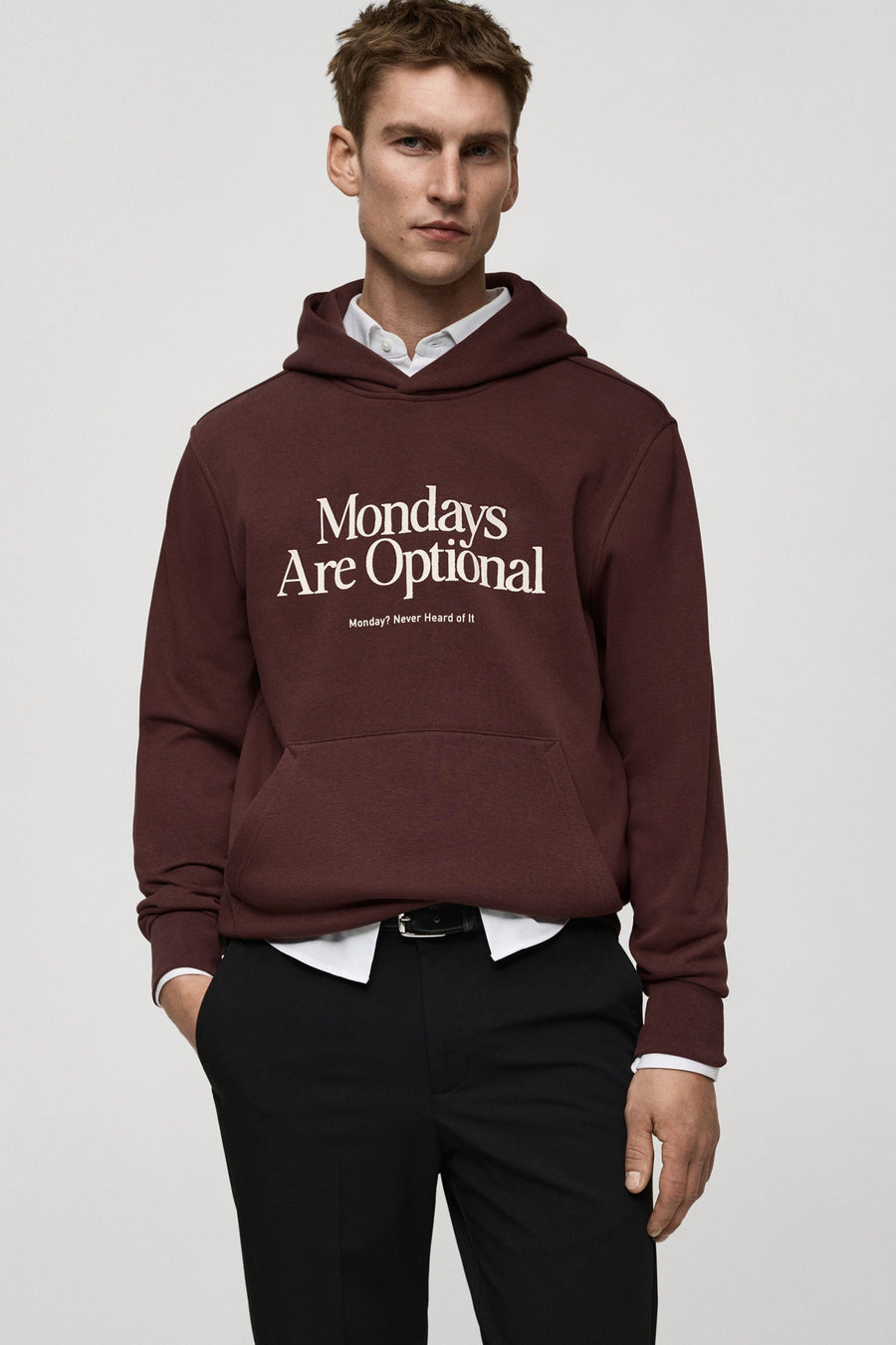 Sweater met ronde hals Rood - Mango