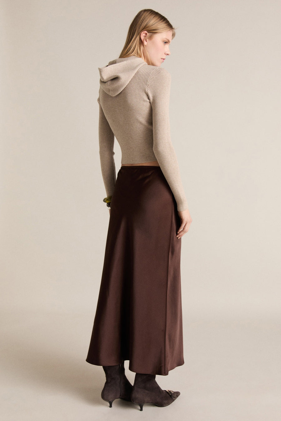 Trui met ronde hals Beige - Mango