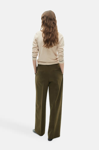 Trui met V-hals Beige - Mango