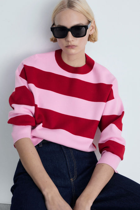 Trui met ronde hals Rood - Mango