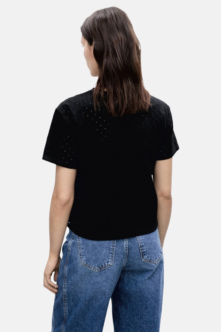 Top (korte mouwen) Zwart - Mango