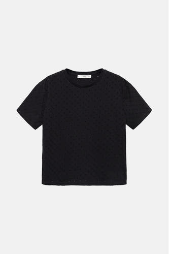 Top (korte mouwen) Zwart - Mango