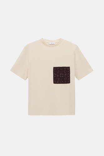 Top (korte mouwen) Beige - Mango