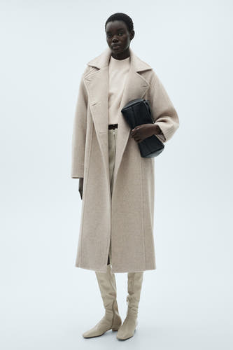 Trui met ronde hals Beige - Mango