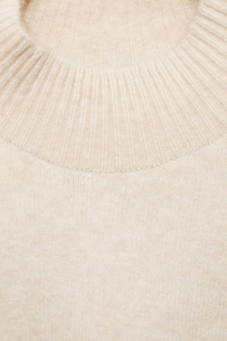 Trui met ronde hals Beige - Mango