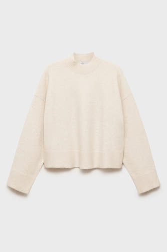 Trui met ronde hals Beige - Mango