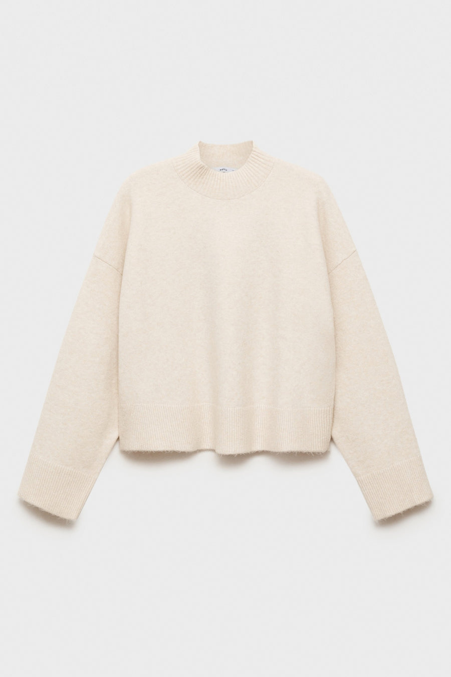 Trui met ronde hals Beige - Mango