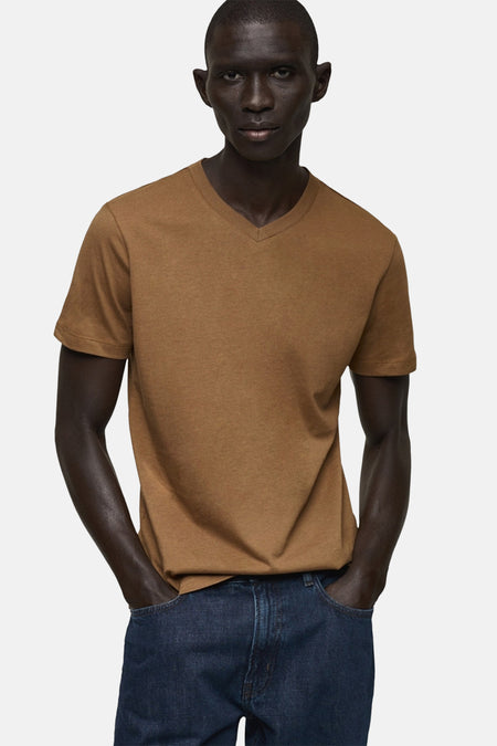T-shirt (korte mouwen) Bruin - Mango