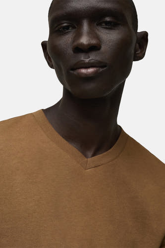 T-shirt (korte mouwen) Bruin - Mango