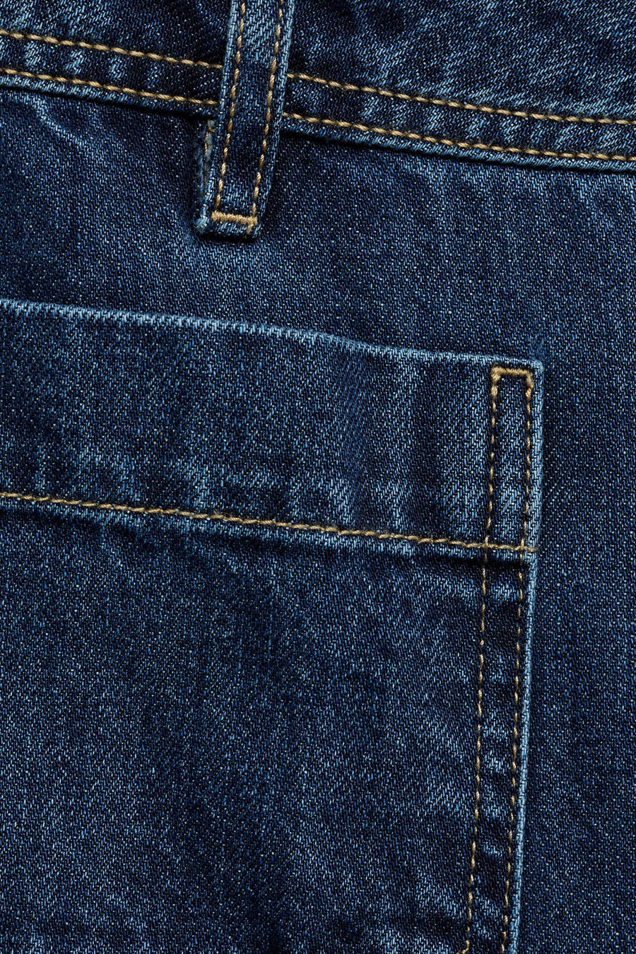 Jeans wide Dark blue denim - Mango