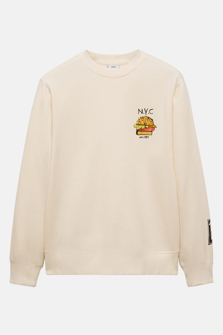 Sweater met ronde hals Wit - Mango