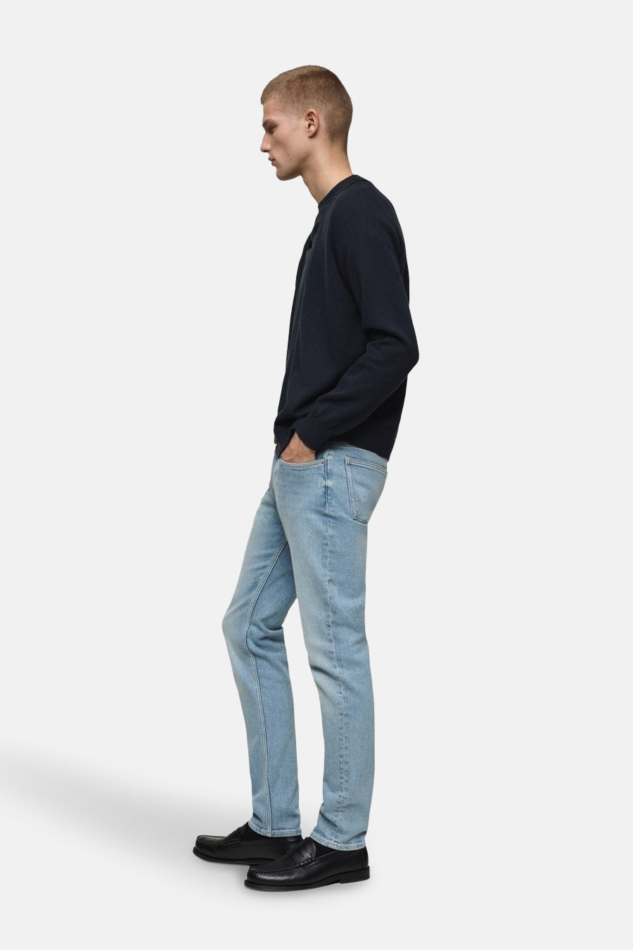 Jeans slim Light blue denim - Mango
