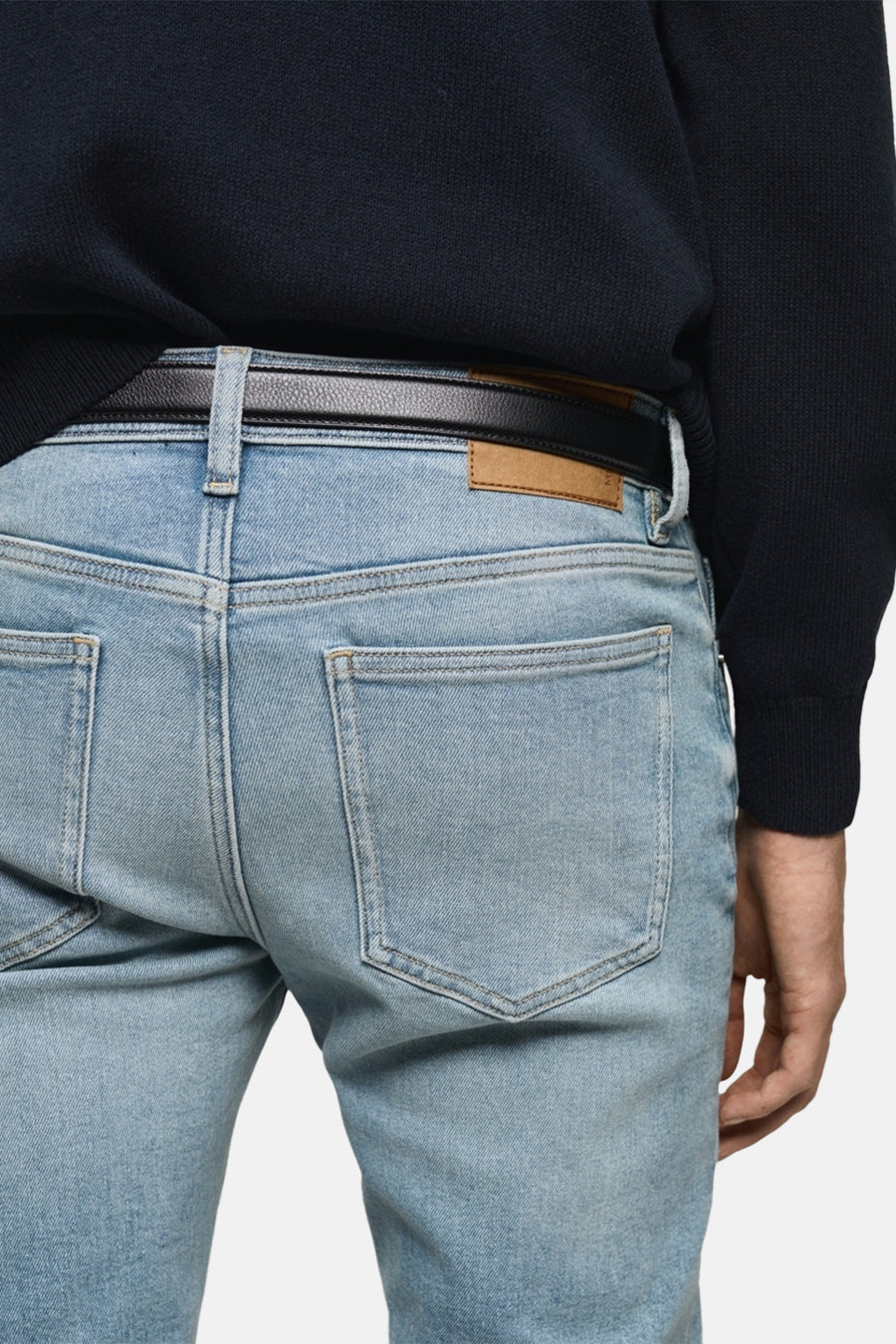 Jeans slim Light blue denim - Mango