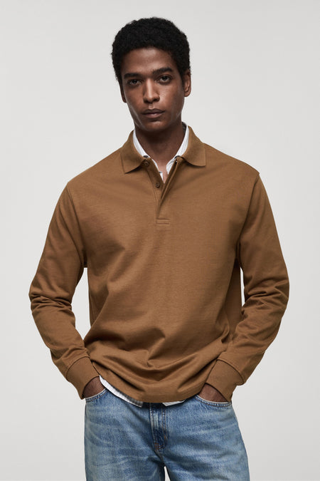 Sweater met ronde hals Bruin - Mango