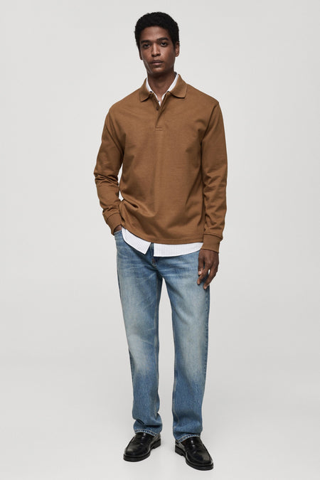 Sweater met ronde hals Bruin - Mango