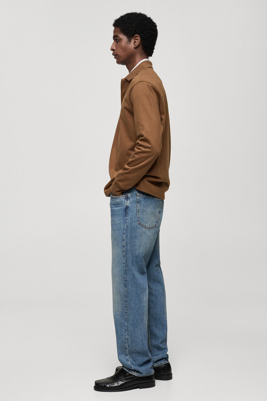 Sweater met ronde hals Bruin - Mango