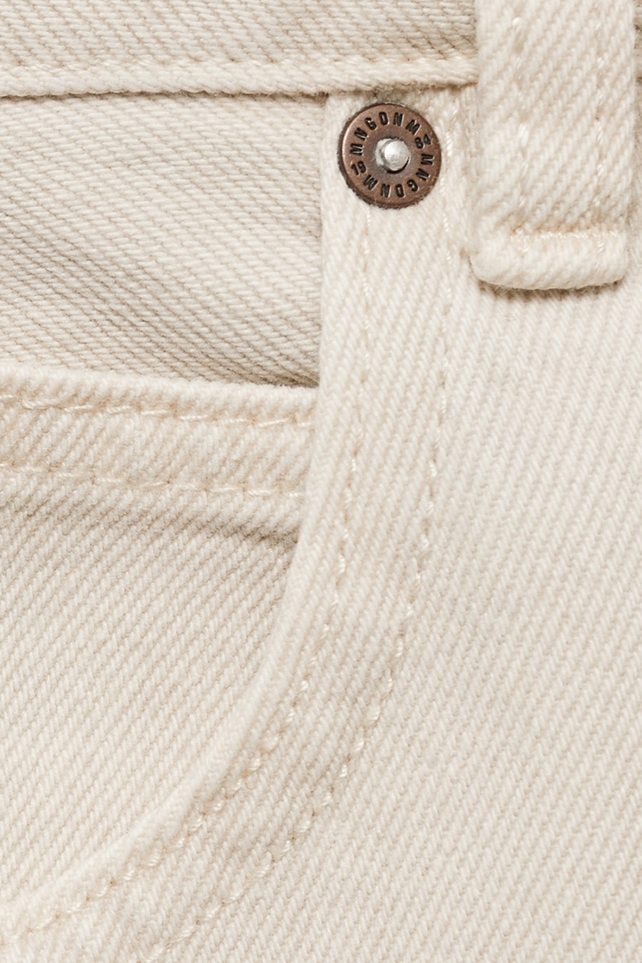 Jeans straight Light grey denim - Mango