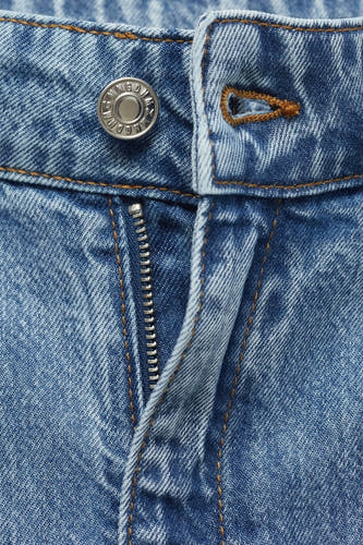 Jeans wide Light blue denim - Mango
