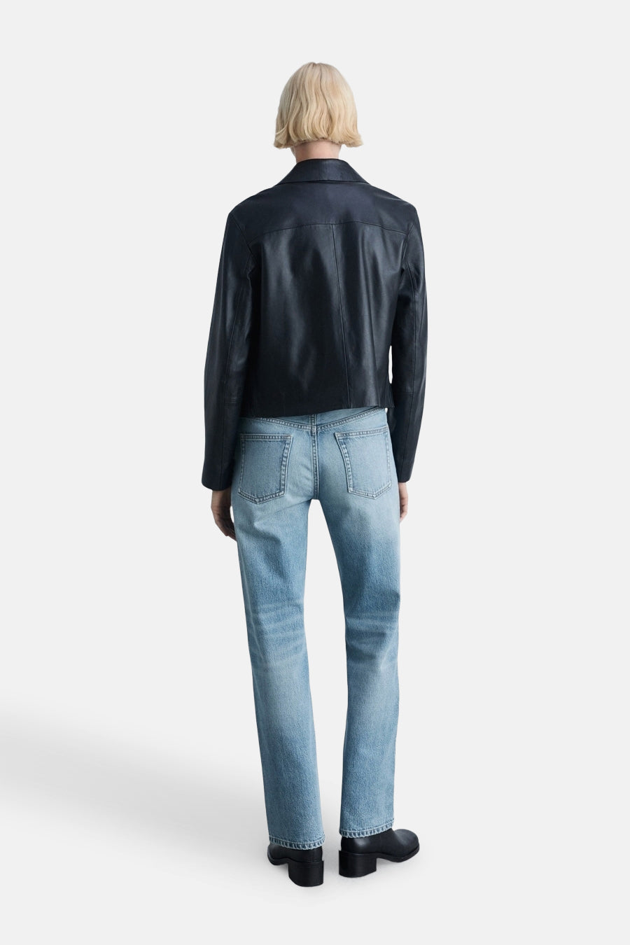 Jeans straight Light blue denim - Mango