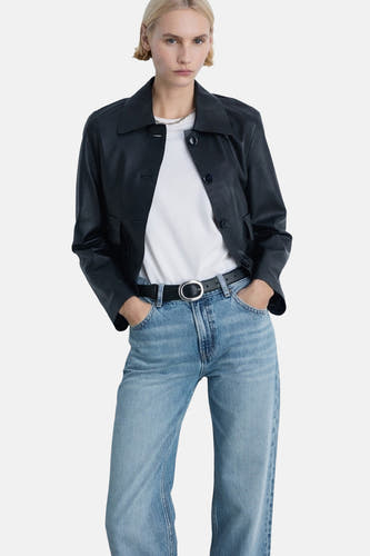 Jeans straight Light blue denim - Mango