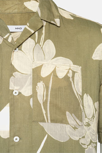 Hemd (korte mouwen) Groen - Mango