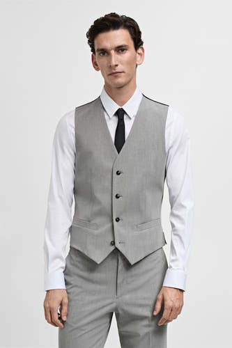 Gilet Grijs - Mango