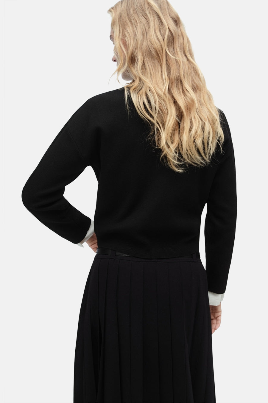 Trui met ronde hals Zwart - Mango