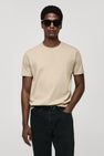 T-shirt (korte mouwen) Beige - Mango