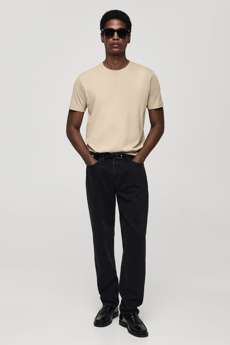 T-shirt (korte mouwen) Beige - Mango