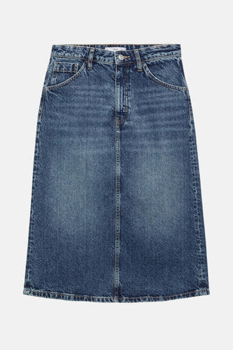 Rok 3/4 Mid blue denim - Mango