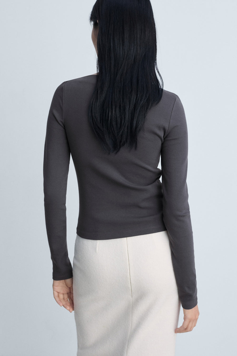Top (lange mouwen) Zwart - Mango