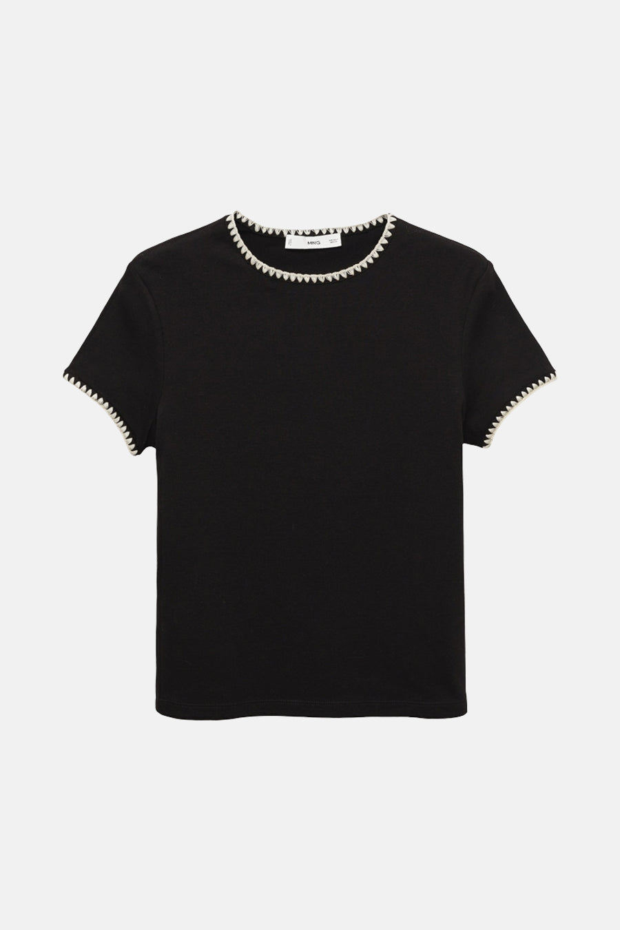 Top (korte mouwen) Zwart - Mango