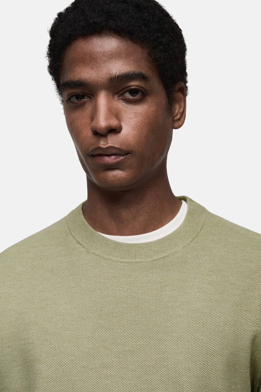 Trui met ronde hals Groen - Mango