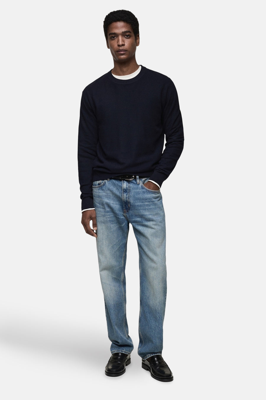Trui met ronde hals Blauw - Mango