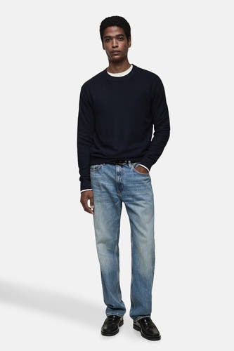 Trui met ronde hals Blauw - Mango
