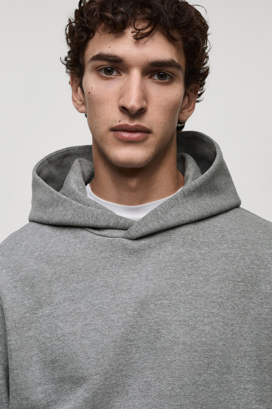 Sweater met kap Grijs - Mango