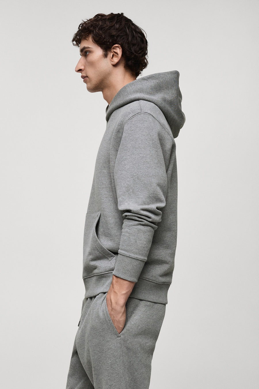 Sweater met kap Grijs - Mango